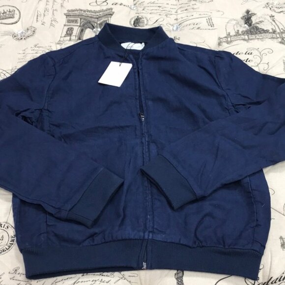 Onia Linen Bomber Jacket - Picture 7 of 8